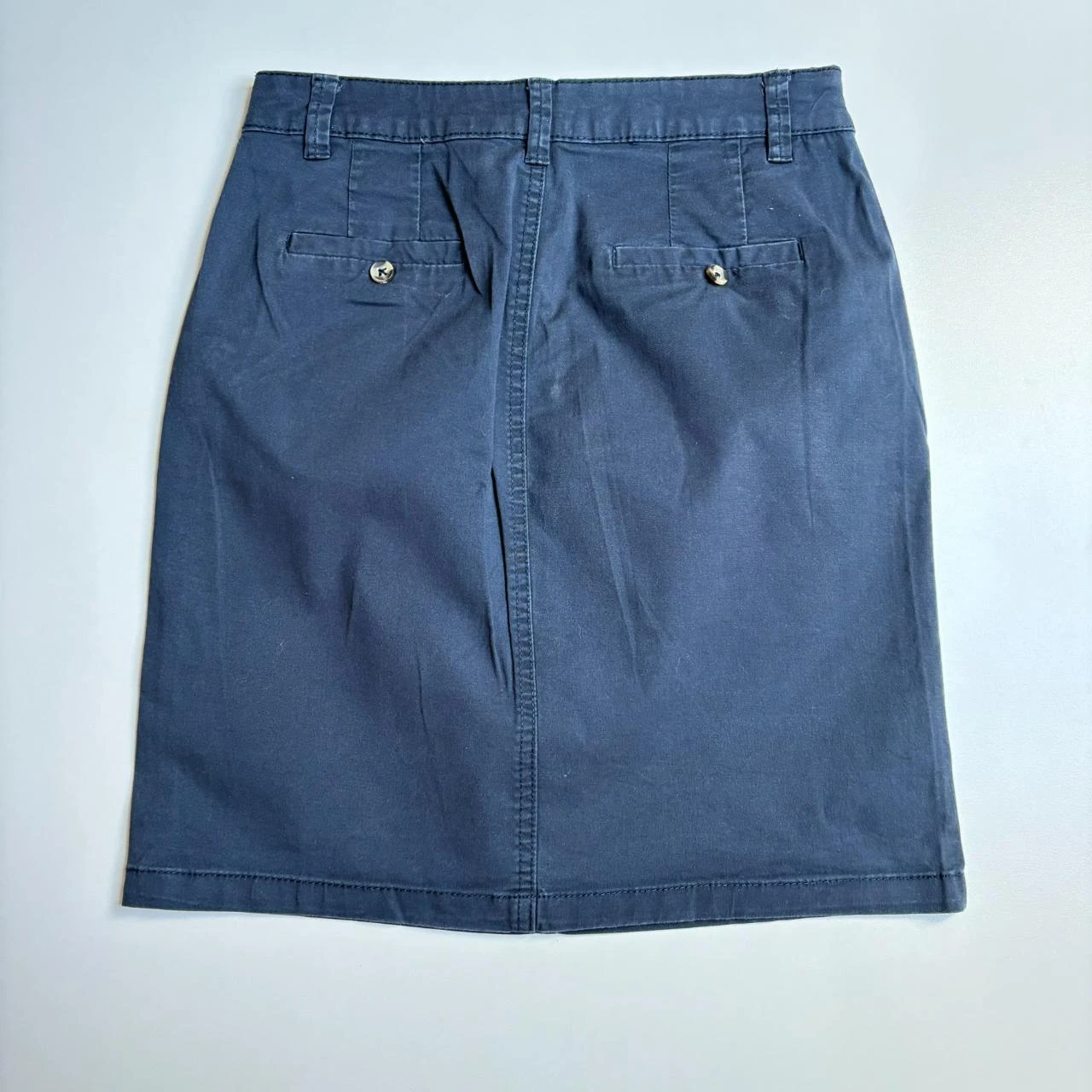 Navy blue denim skirt 34 – photo 2